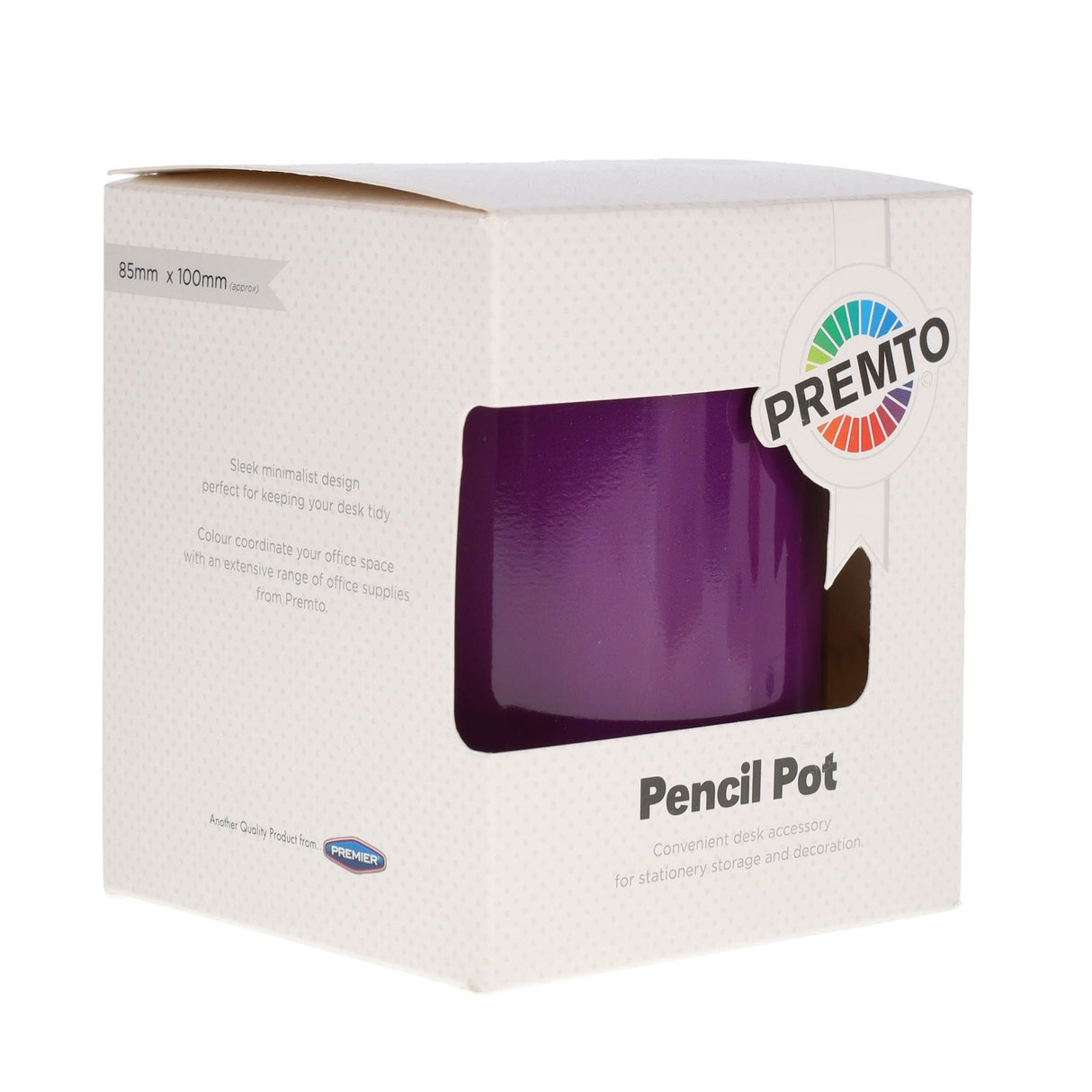 Premto Tin Pencil Pot - Grape Juice | Stationery Shop UK