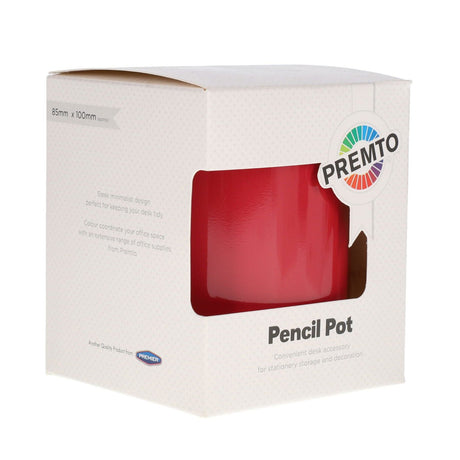 Premto Tin Pencil Pot - Ketchup Red