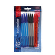 Pro:Scribe Ballpoint Pen - Assorted Colours - Pack of 10