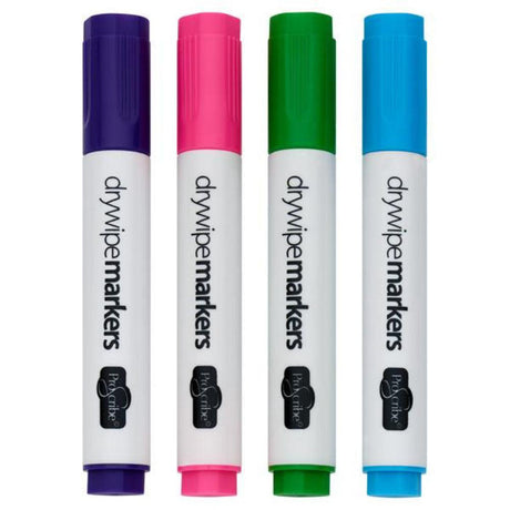 Pro:Scribe Dry Wipe Whiteboard Markers - Pack of 4