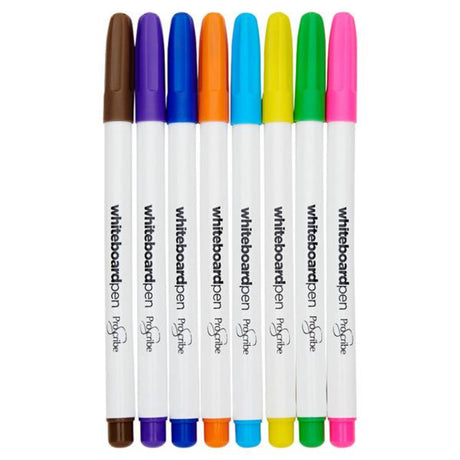 Pro:Scribe Dry Wipe Whiteboard Markers - Pack of 8 | Stationery Shop UK