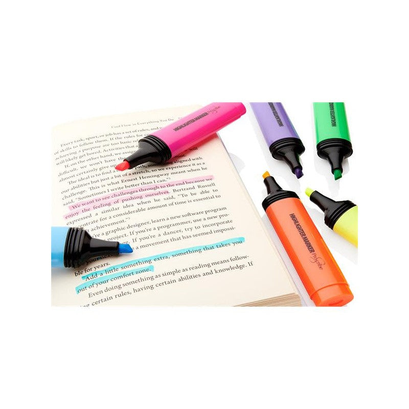 Pro:Scribe Highligher Markers - Pack of 6 | Stationery Shop UK