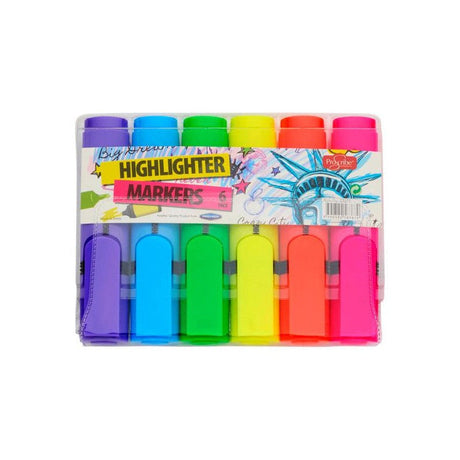 Pro:Scribe Highligher Markers - Pack of 6-Highlighters-Pro:Scribe | Buy Online at Stationery Shop