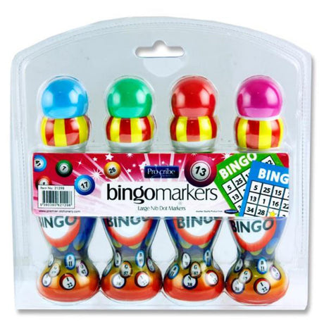 Pro:Scribe Jumbo Bingo Markers - Pack of 4 | Stationery Shop UK