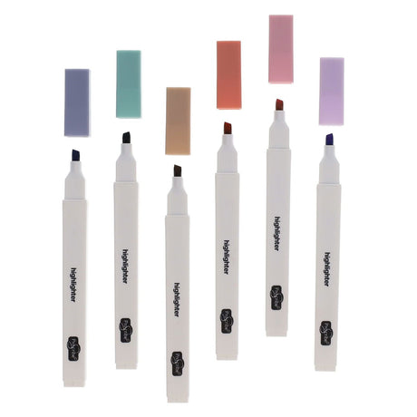 Pro:Scribe Pastel Highlighter Pens - Pack of 6