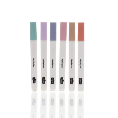 Pro:Scribe Pastel Highlighter Pens - Pack of 6