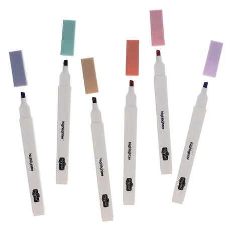 Pro:Scribe Pastel Highlighter Pens - Pack of 6