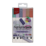 Pro:Scribe Pastel Highlighter Pens - Pack of 6-Highlighters-Pro:Scribe|StationeryShop.co.uk