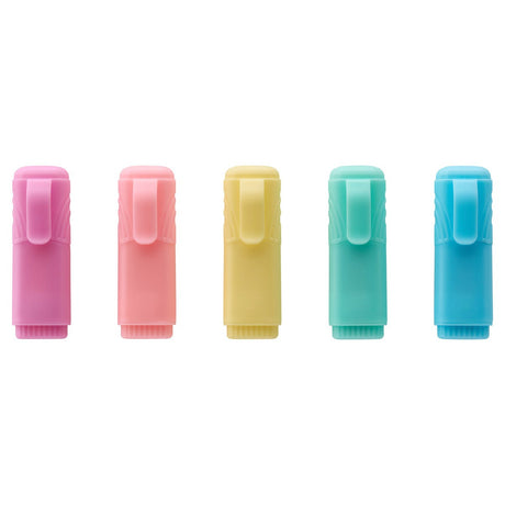 Pro:Scribe Pastel Mini Highlighters - Pack of 5