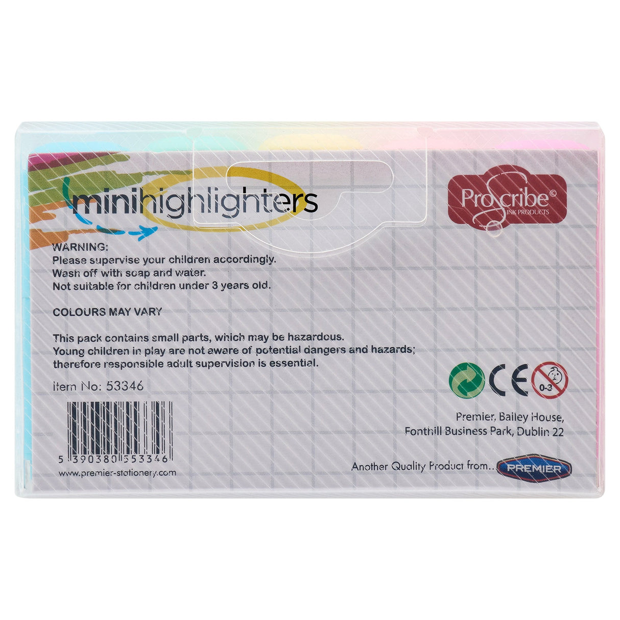 Pro:Scribe Pastel Mini Highlighters - Pack of 5 | Stationery Shop UK