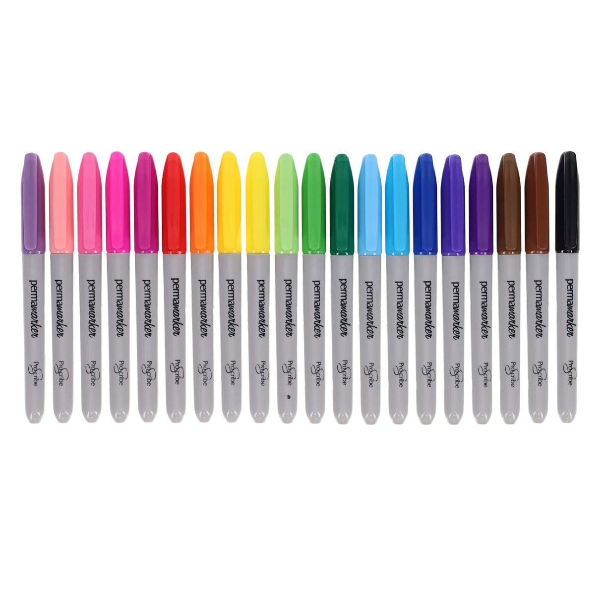 Pro:Scribe Permanent Markers - Pack of 20 | Stationery Shop UK