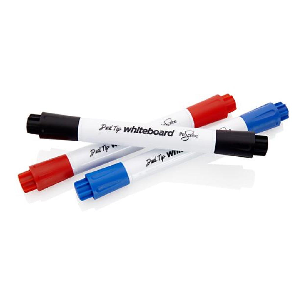 Pro:Scribe Twin Tip Whiteboard Marker - Pack of 3 | Stationery Shop UK