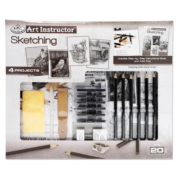 Royal & Langnickel Art Instructor 4 Project Art Set - Sketching - 20 Pieces-Artist Sets-Royal & Langnickel|StationeryShop.co.uk