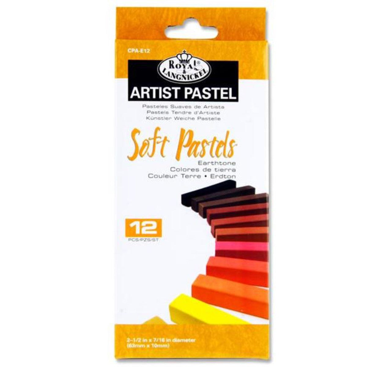 Royal & Langnickel Soft Pastels - Earthtone - Box of 12