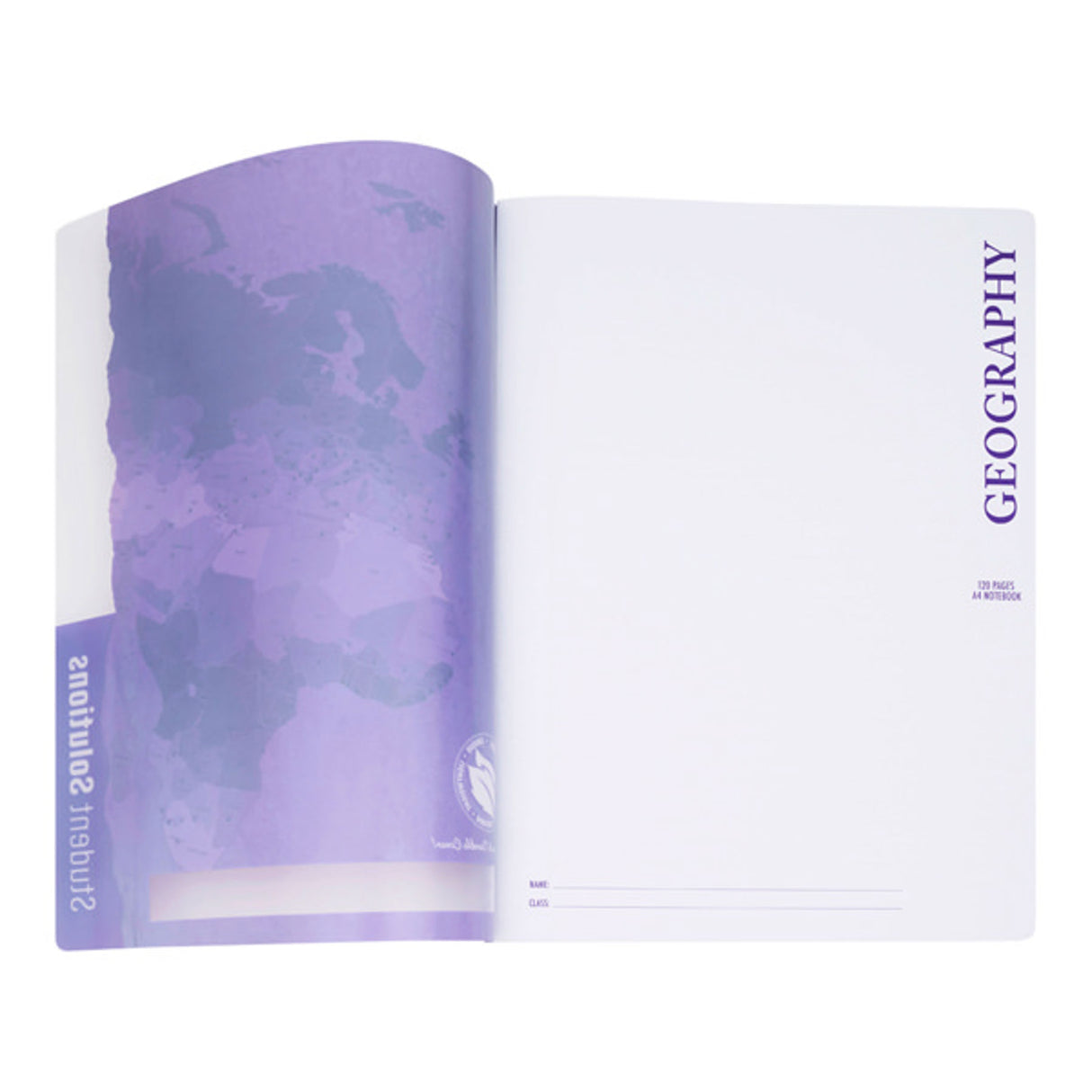 Student Solutions A4 Durable Cover Subject Notebook - 120 Pages - Geography