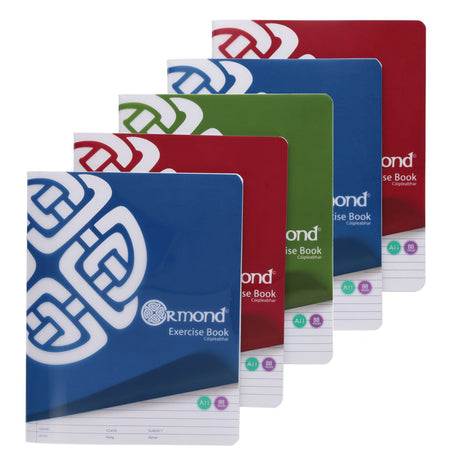 Ormond Multipack | A11 88Pg Durable Cover Exercise Copy Books - Bright - Pack of 5