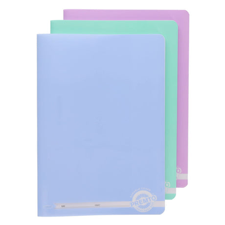 Premto Pastel Multipack | A4 Durable Cover Manuscript Book - 160 Pages - Pack of 3
