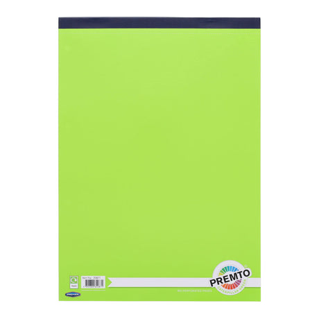 Premto A4 Refill Pad - Top Bound - 160 Pages - Caterpillar Green