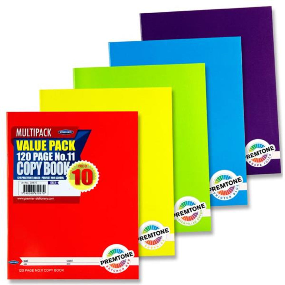 Premto Multipack | No.11 Copy Books - 120 Pages - Pack of 10