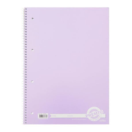 Premto Pastel A4 Spiral Notebook - 160 Pages -Wild Orchid