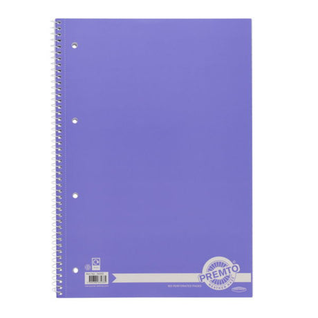 Premto Pastel A4 Spiral Notebook - 160 Pages - Primrose