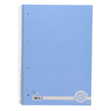 Premto Pastel A4 Spiral Notebook - 320 Pages - Cornflower Blue