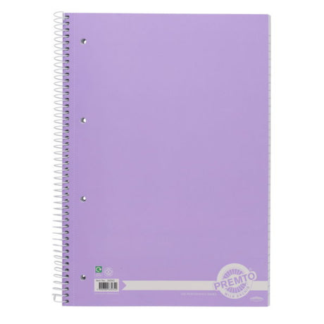 Premto Pastel A4 Spiral Notebook - 320 Pages - Wild Orchid