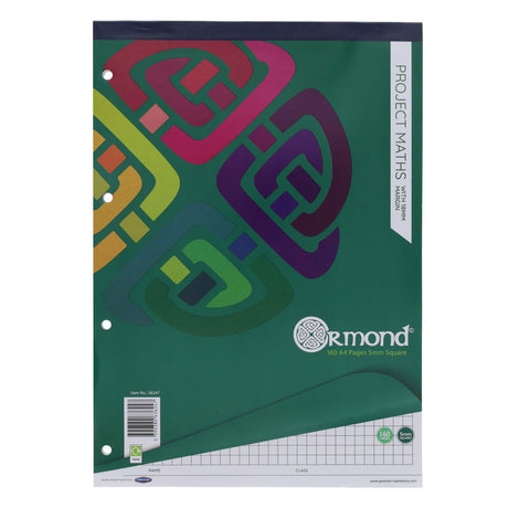 Student Solutions A4 5mm Squared Paper Project Maths Refill Pad - 160 Pages