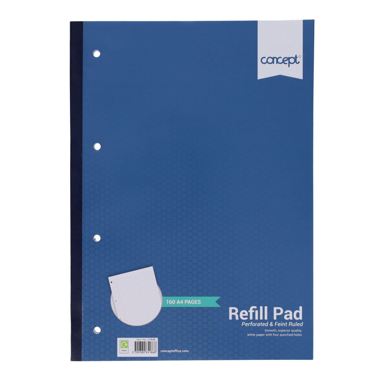 Concept A4 Side Bound Refill Pad - 160 Pages