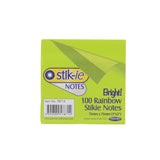 Stik-ie Notes - 75 x 75mm - 5 Colour Rainbow