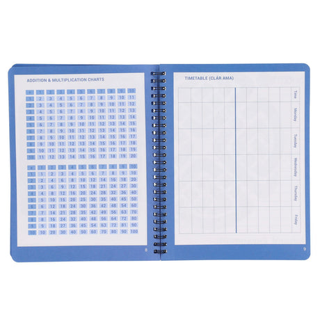 Ormond Wiro Durable Cover Homework Journal - Week to View - 88 Pages - Blue