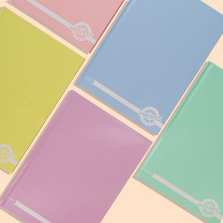 Premto Pastel Multipack | A5 Hardcover Notebook - 160 Pages - Pack of 5