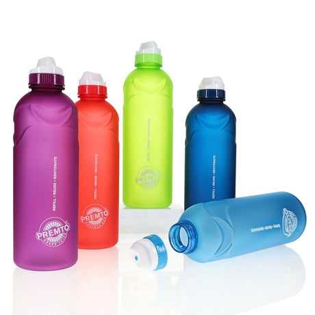 Premto 750ml Stealth Soft Touch Bottle - Printer Blue