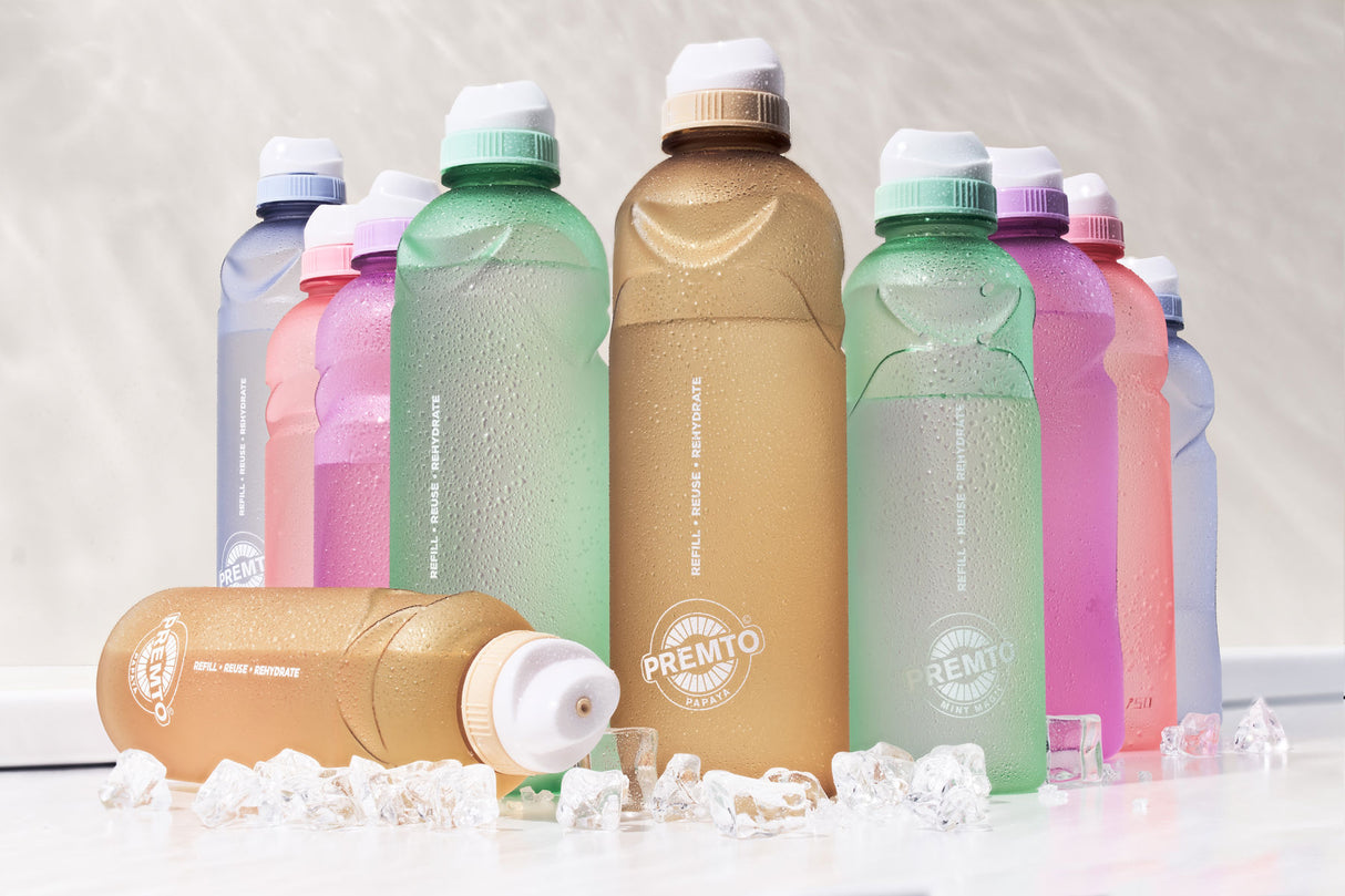 Premto 500ml Stealth Soft Touch Bottle - Pastel - Papaya