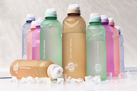 Premto 500ml Stealth Soft Touch Bottle - Pastel - Papaya
