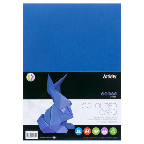 Premier Activity A4 Card - 160 gsm - Cobalt Blue - 50 Sheets