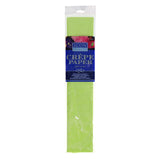 Icon Crepe Paper - 17gsm - 50cm x 250cm - Lime Green