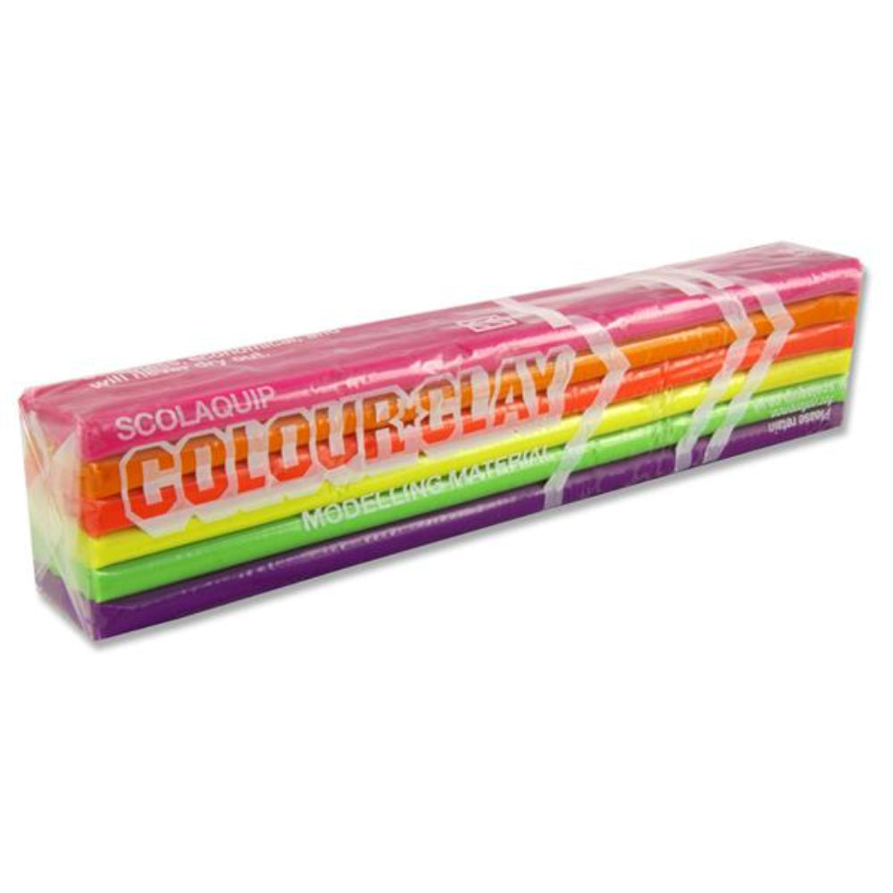 Scola Modelling Clay - Neon - 500g-Modelling Clay-Scola | Buy Online at Stationery Shop