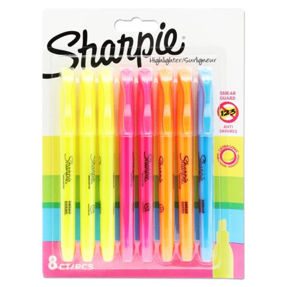 Sharpie Highlighter Pens - Pack of 8-Highlighters-Sharpie|StationeryShop.co.uk