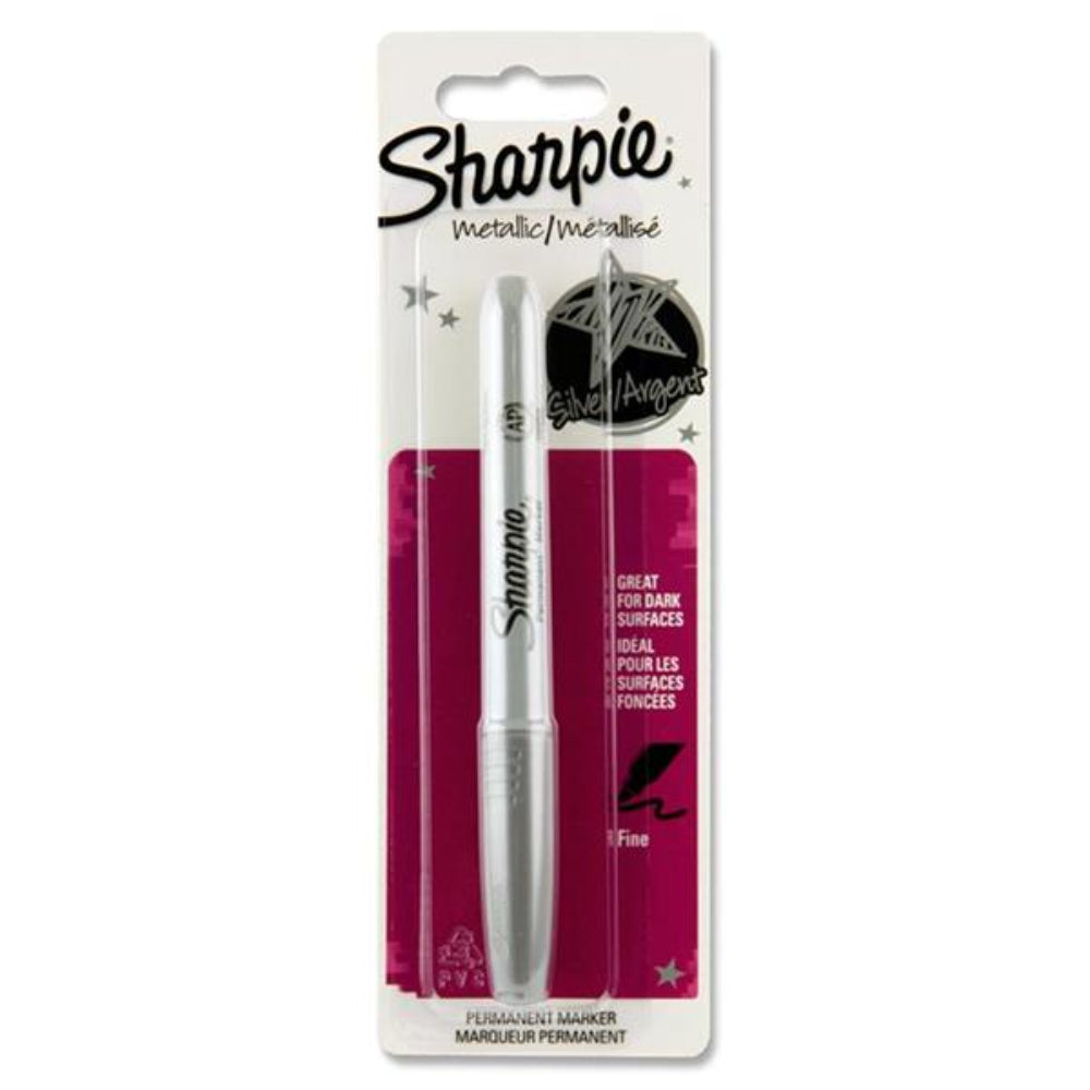 Sharpie Metallic Permanent Markers - Silver | Stationery Shop UK