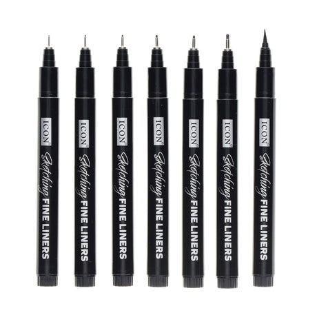 Sketching Fineliner Pens - Pack of 7