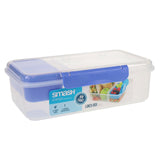 Smash Leakproof Box with Removable Compartment - 2.1L - Blue | Stationery Shop UK