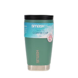 Smash Stainless Steel Barista Buddy 350ml - Green-Coffee Cups-Smash|StationeryShop.co.uk