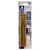 Staedtler Noris Pencils, Sharpener & Eraser, Hb - Pack of 4 | Stationery Shop UK
