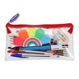 Stationery Multipack | 200x115mm Transparent Pencil Case Pack - Option 2 | Stationery Shop UK