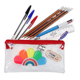 Stationery Multipack | 200x115mm Transparent Pencil Case Pack - Option 2 | Stationery Shop UK