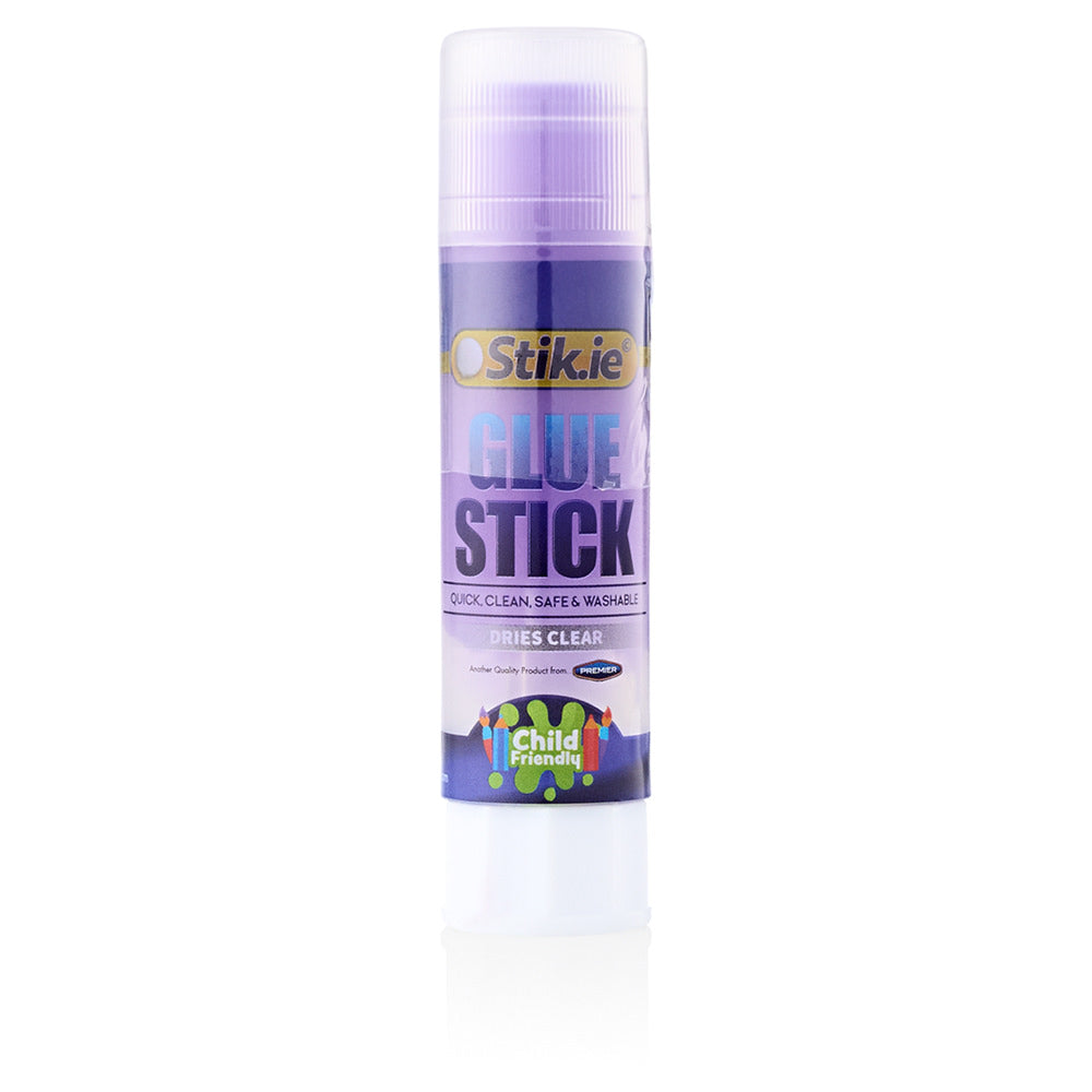 Stik-ie Coloured Transparent Glue Stick - Purple-Craft Glue & Office Glue-Stik-ie | Buy Online at Stationery Shop
