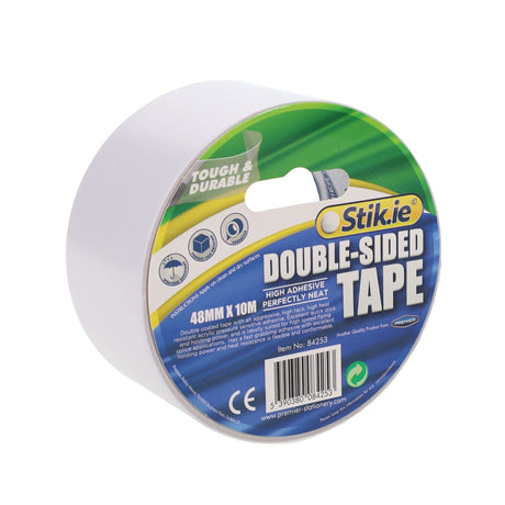 Stik-ie High Adhesive Double Sided Tape 10m x 48mm | Stationery Shop UK