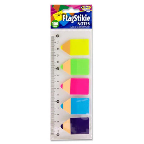 Stik-ie Page Marker Notes in Pencil Shape - Pack of 5-Sticky Notes-Stik-ie|StationeryShop.co.uk