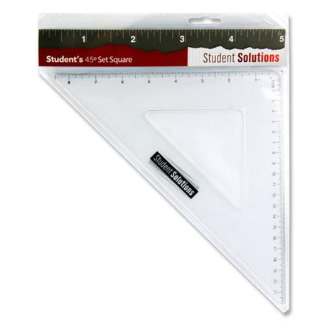 Student Solutions 32cm 45* Set Square-Set Squares & Protractors-Student Solutions|StationeryShop.co.uk
